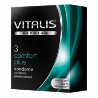 Презервативы VITALIS PREMIUM №3 comfort plus - анатомической формы (ширина 53mm)