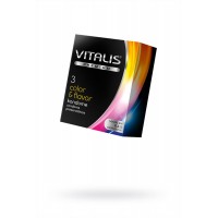 Презервативы VITALIS PREMIUM № 3 color & flavor - цветные, ароматизированные (ширина 53 мм)