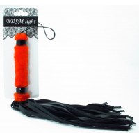 Нежная плеть с красным мехом BDSM Light 740002ars