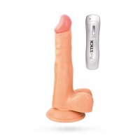Вибратор TOYFA RealStick Nude реалистичный с пультом д/у, 7 режимов вибрации, 17 см