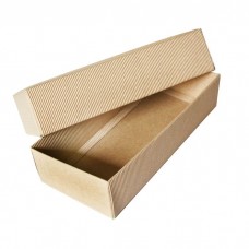 Коробка крафт из рифлёного картона, 25 х 11,5 х 6 см